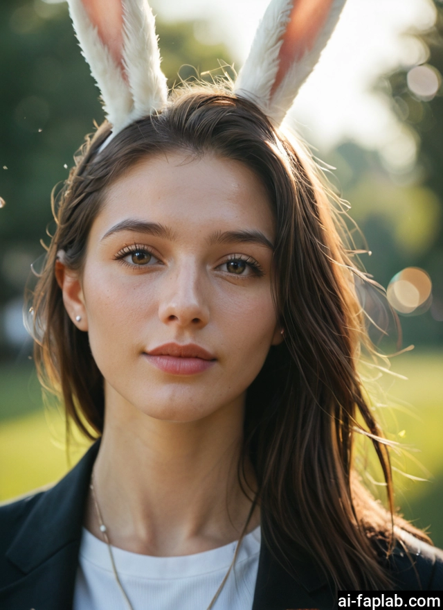 1girl, solo, animal ears, rabbit ears, jewelry, looking at viewer · Yamete.gg