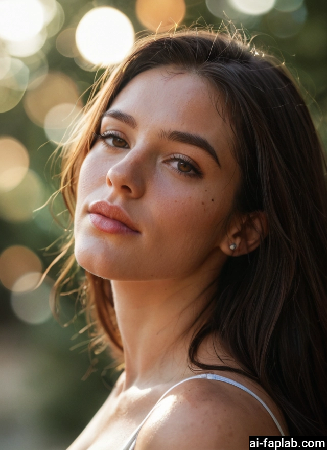 1girl, solo, looking at viewer, brown eyes, jewelry, brown hair