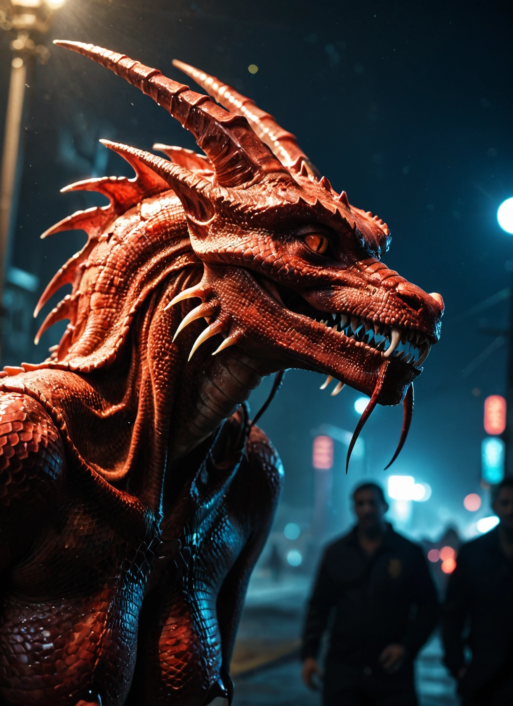 open mouth, teeth, blurry, dragon, sharp teeth, tongue · Yamete.gg