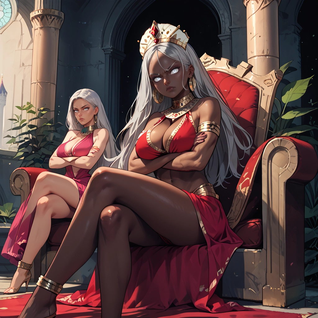 breasts, multiple girls, 2girls, jewelry, sitting, earrings