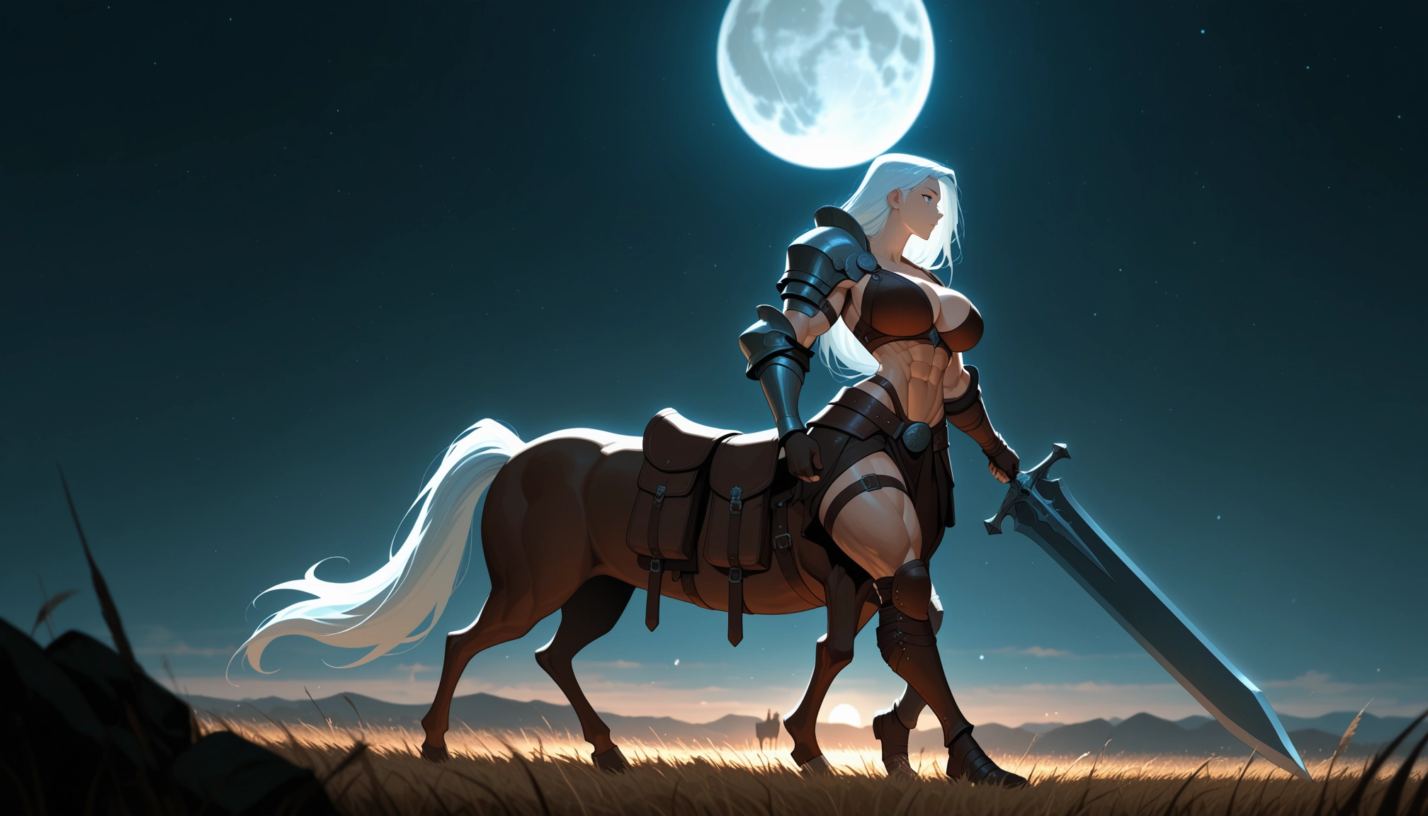 1girl, breasts, weapon, sword, armor, solo · Yamete.gg