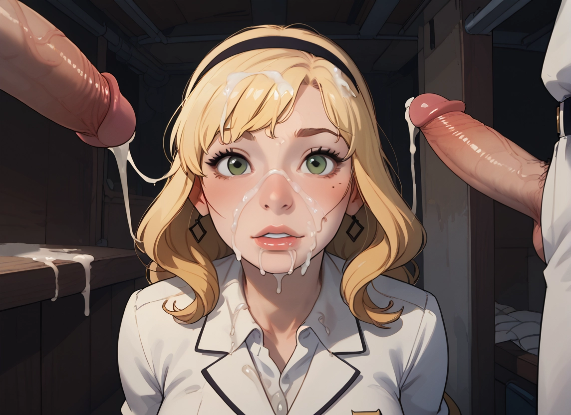 1girl, multiple boys, cum, penis, uncensored, 2boys · Yamete.gg