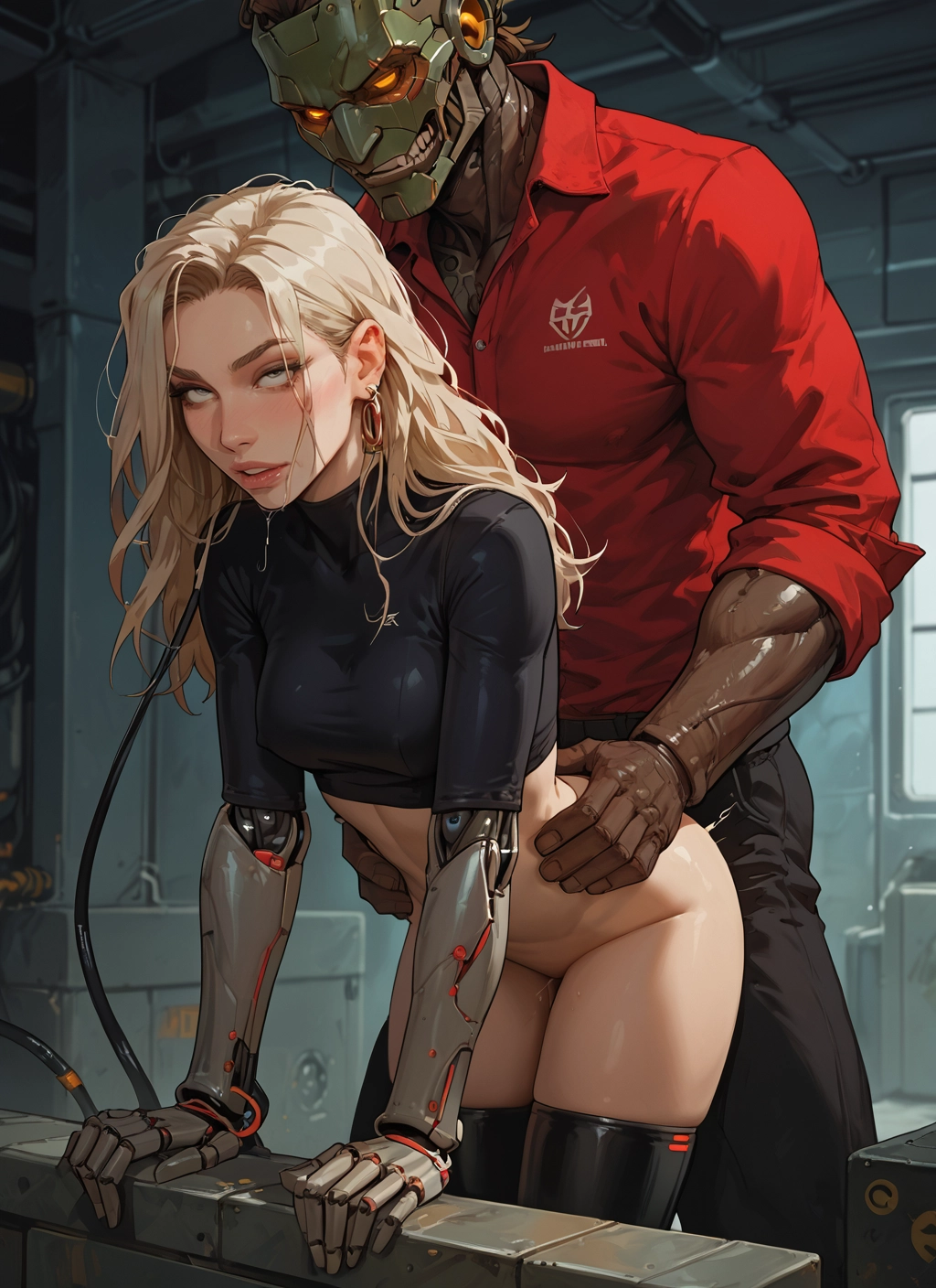 1girl, 1boy, hetero, sex, thighhighs, jewelry · Yamete.gg