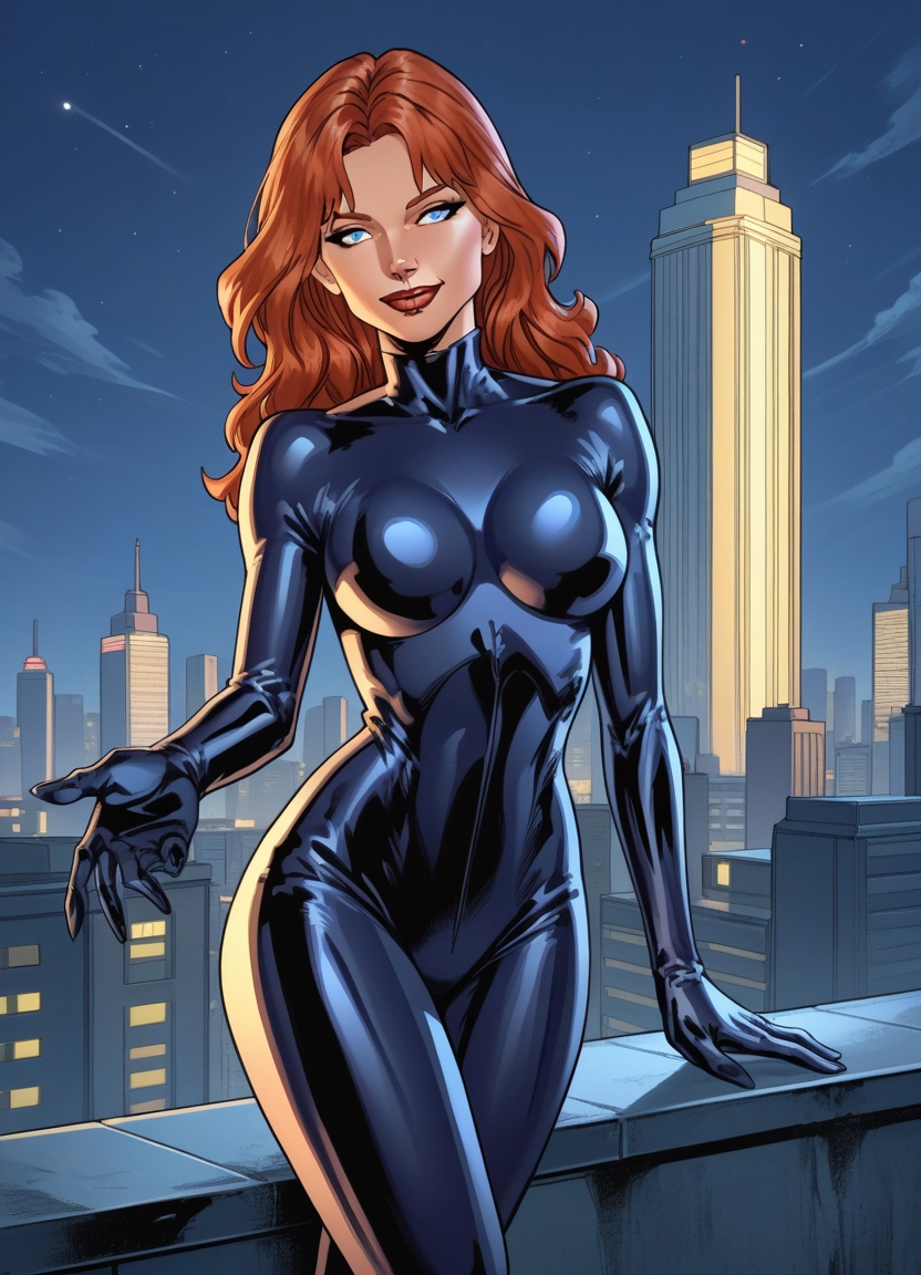 1girl, bodysuit, blue eyes, solo, breasts, long hair · Yamete.gg