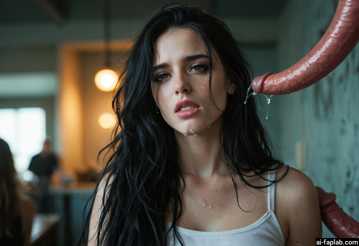 penis, black hair, 1girl, long hair, cum, tentacles · Yamete.gg