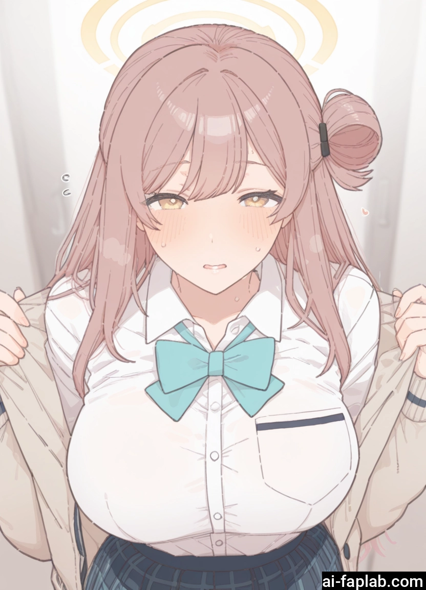 1girl, breasts, large breasts, halo, solo, long hair