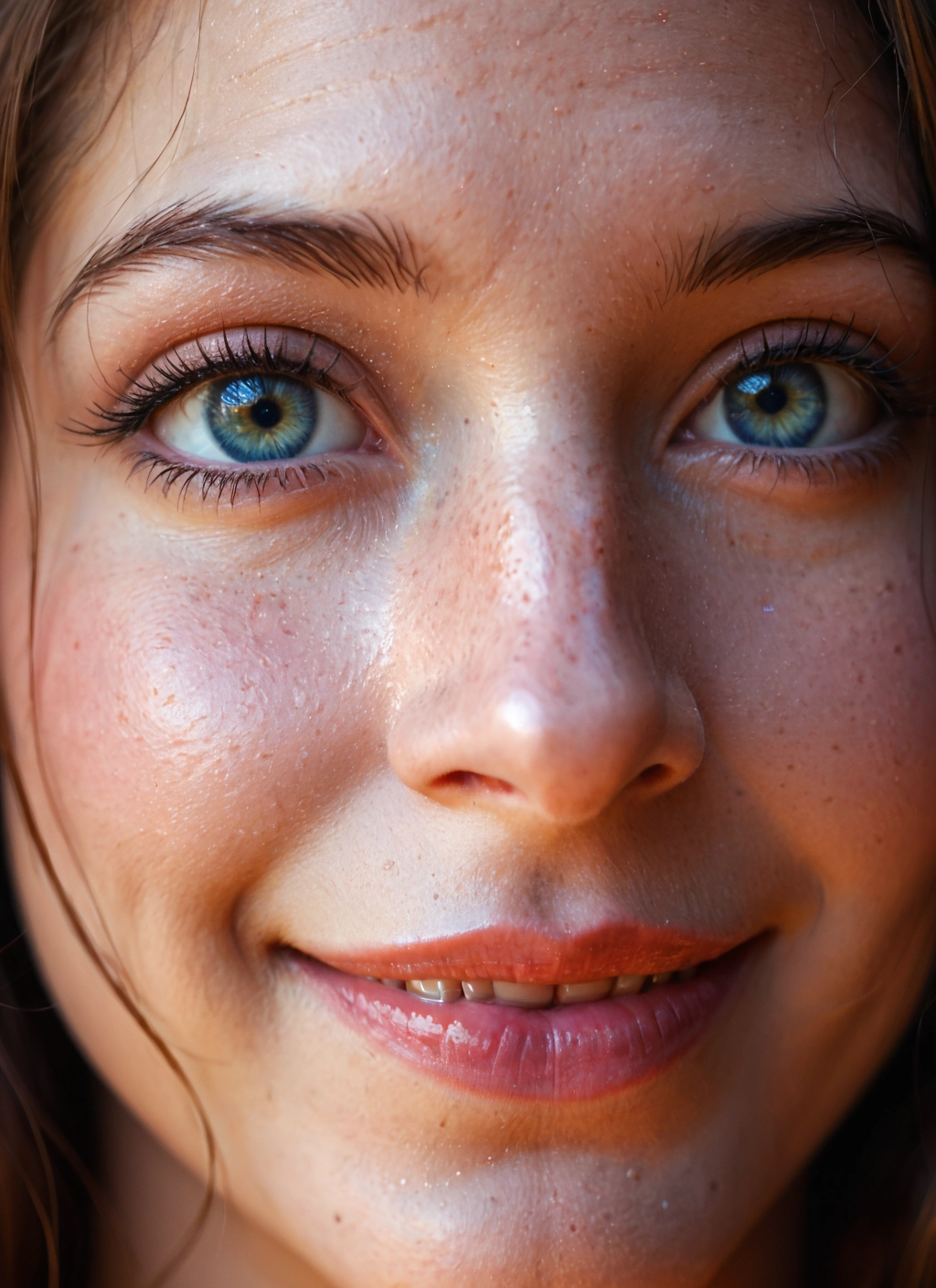 1girl, solo, realistic, looking at viewer, close-up, eye focus · Yamete.gg