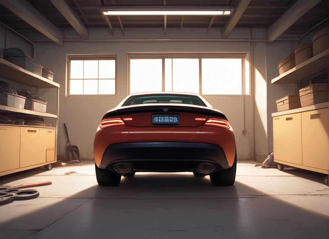ground vehicle, motor vehicle, no humans, car, scenery, window