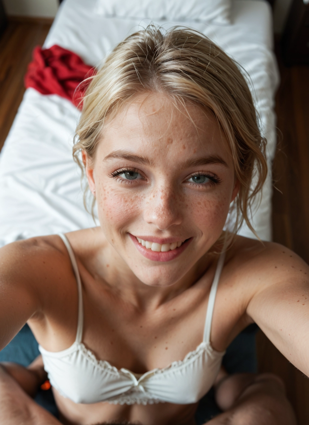 1girl, photo (medium), underwear, bra, looking at viewer, solo · Yamete.gg