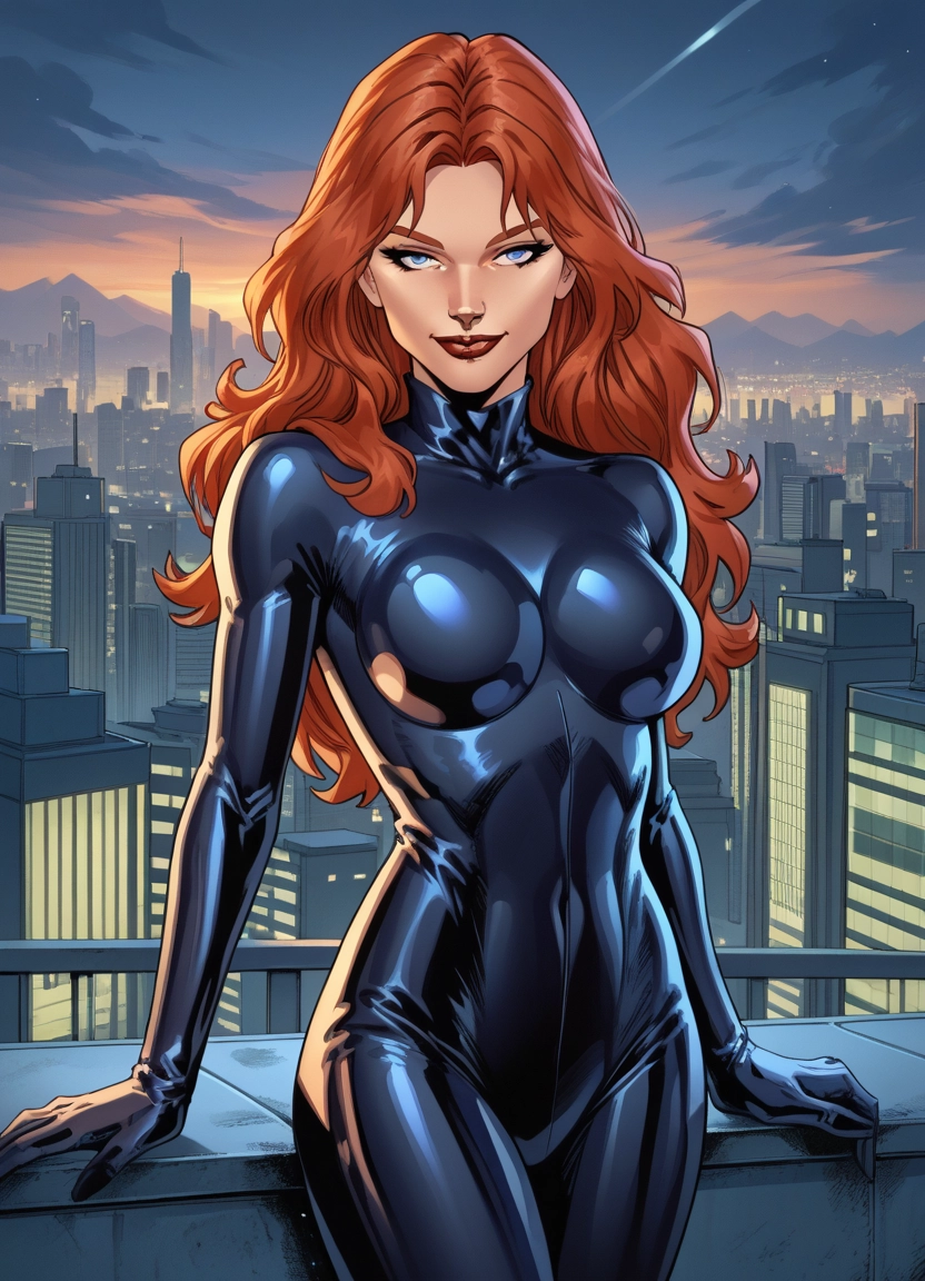 1girl, bodysuit, blue eyes, solo, long hair, breasts · Yamete.gg
