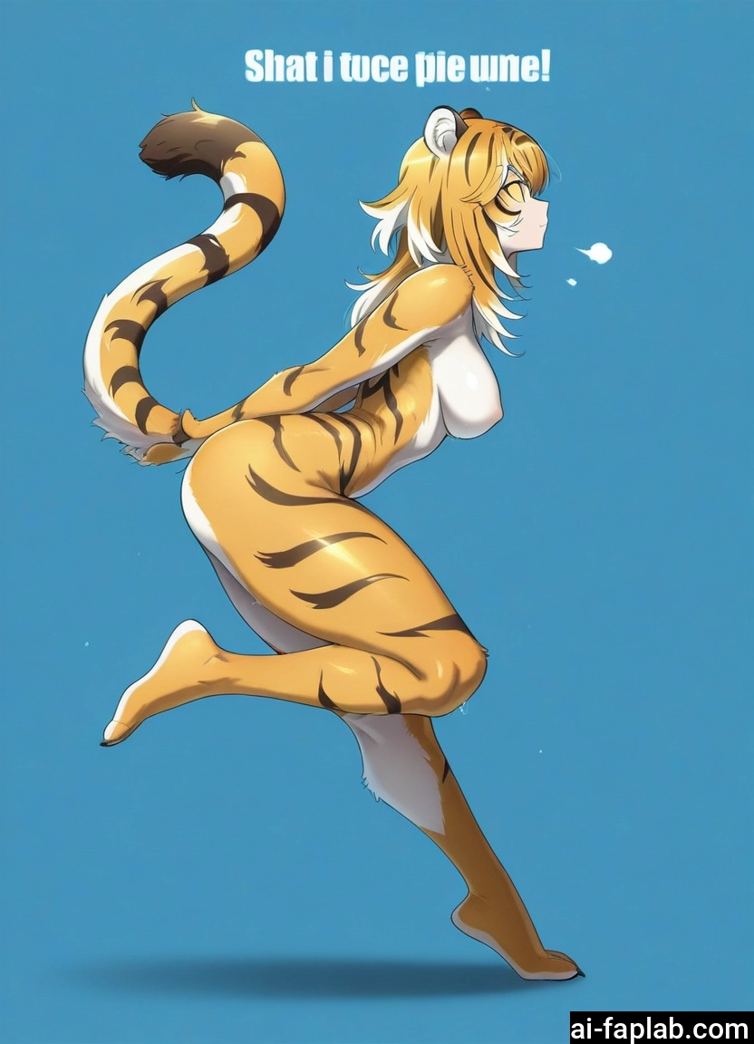 furry, 1girl, solo, breasts, animal ears, tail