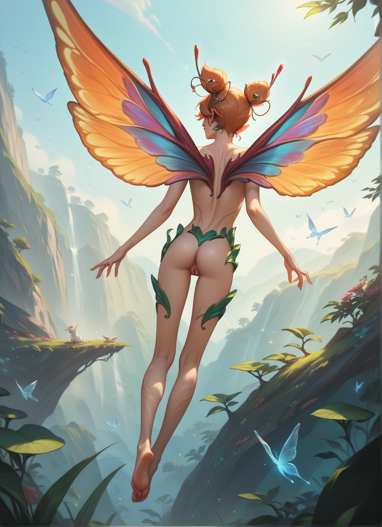 ass, pussy, wings, butterfly, bug, barefoot · Yamete.gg