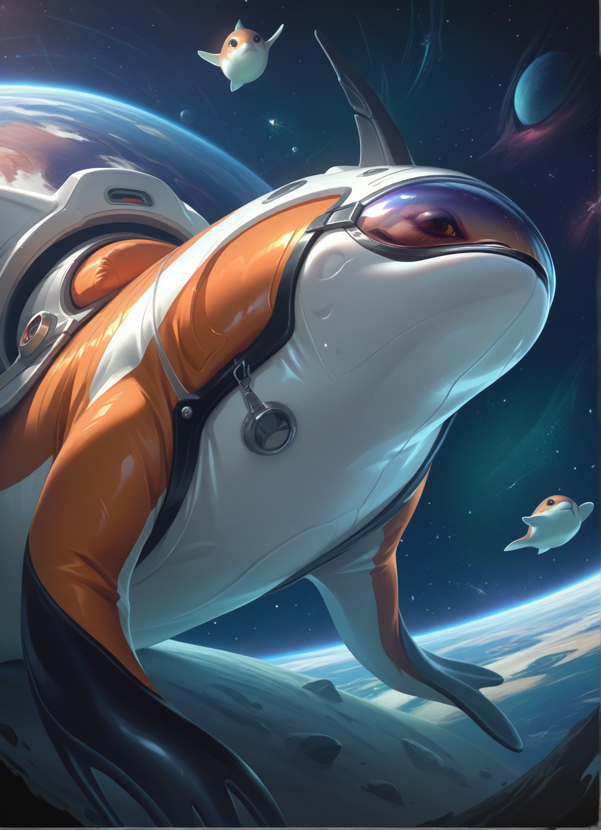 no humans, space, planet, earth (planet), star (sky), spacesuit · Yamete.gg