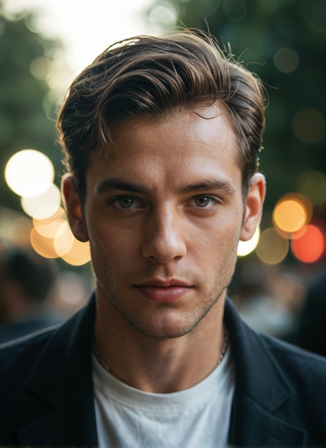1boy, solo, male focus, facial hair, looking at viewer, realistic · Yamete.gg