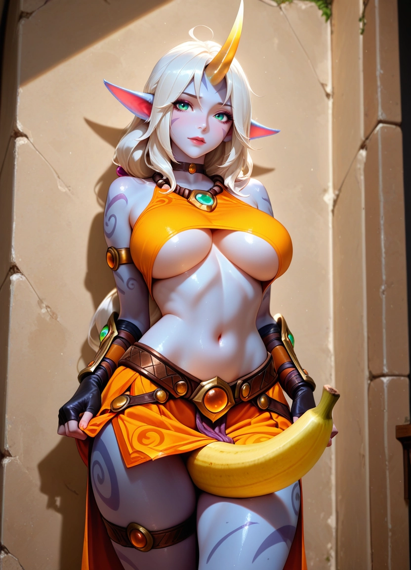 1girl, breasts, pointy ears, gloves, solo, large breasts · Yamete.gg