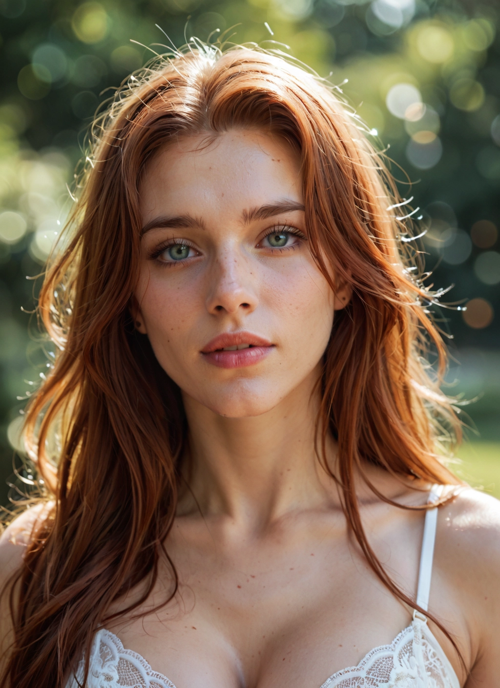 1girl, solo, breasts, cleavage, long hair, looking at viewer · Yamete.gg