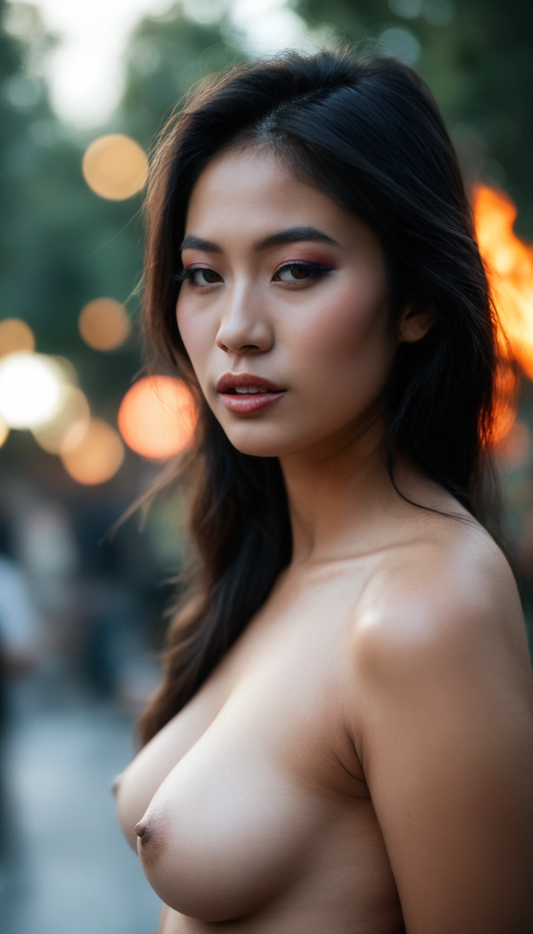 1girl, breasts, nipples, solo, realistic, long hair · Yamete.gg