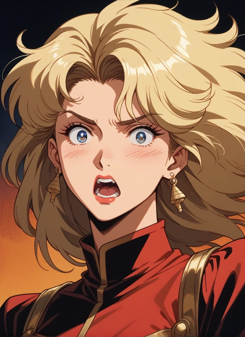 1girl, solo, blonde hair, jewelry, blue eyes, earrings · Yamete.gg
