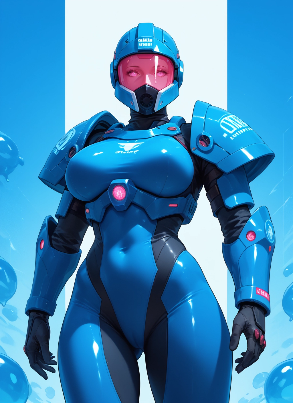 1girl, breasts, solo, bodysuit, helmet, large breasts · Yamete.gg