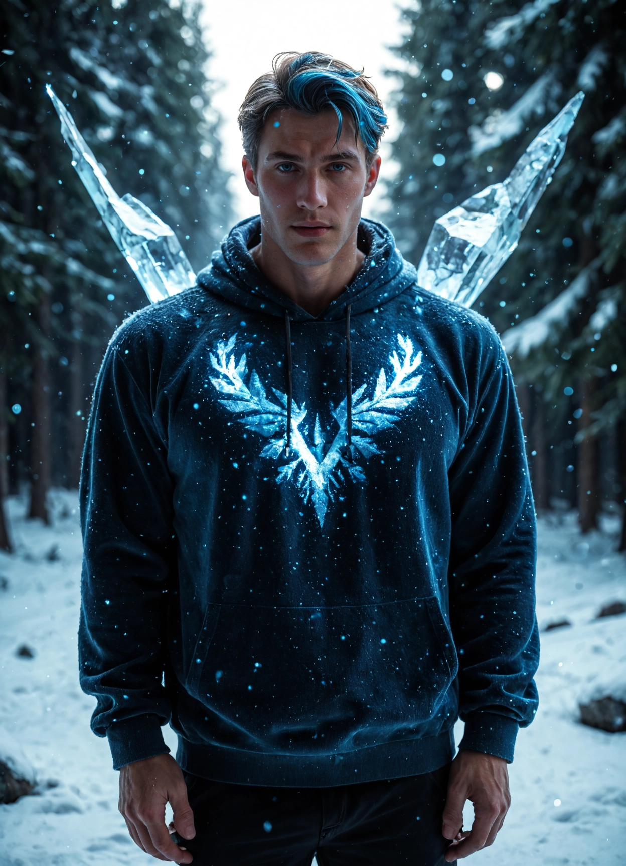 solo, 1boy, male focus, hood, realistic, hoodie · Yamete.gg