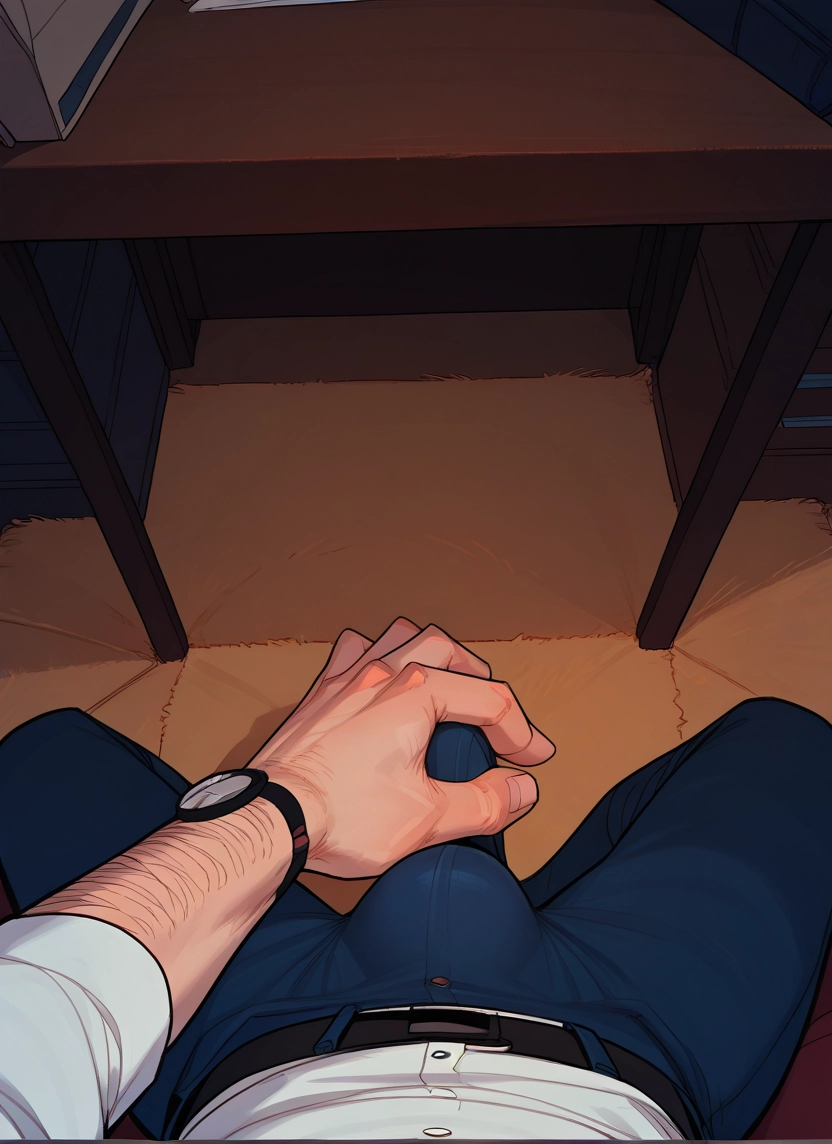 male focus, watch, bulge, yaoi, erection, multiple boys · Yamete.gg
