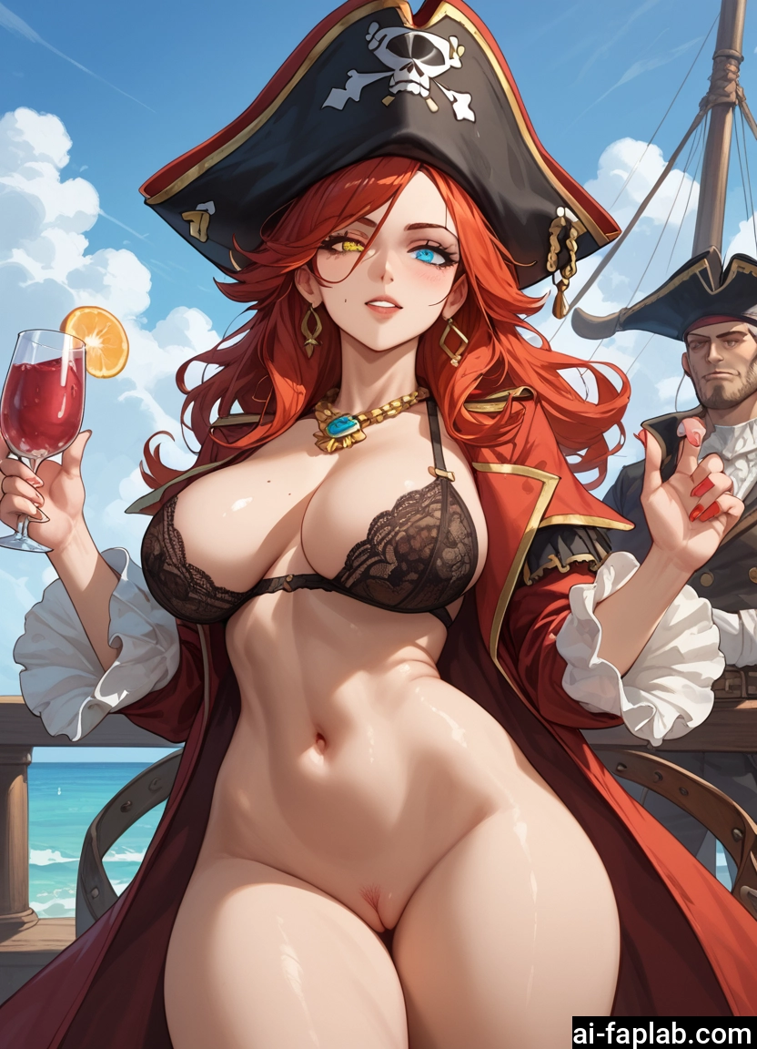 1girl, breasts, pussy, underwear, heterochromia, 1boy