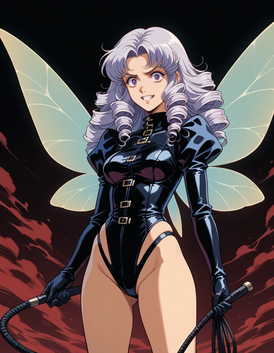 1girl, solo, wings, holding whip, highleg, fairy wings · Yamete.gg