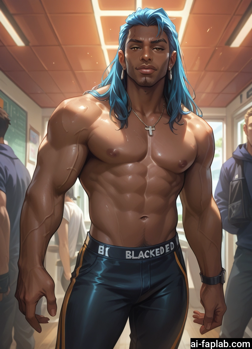 yaoi, bara, muscular, male focus, pectorals, muscular male · Yamete.gg