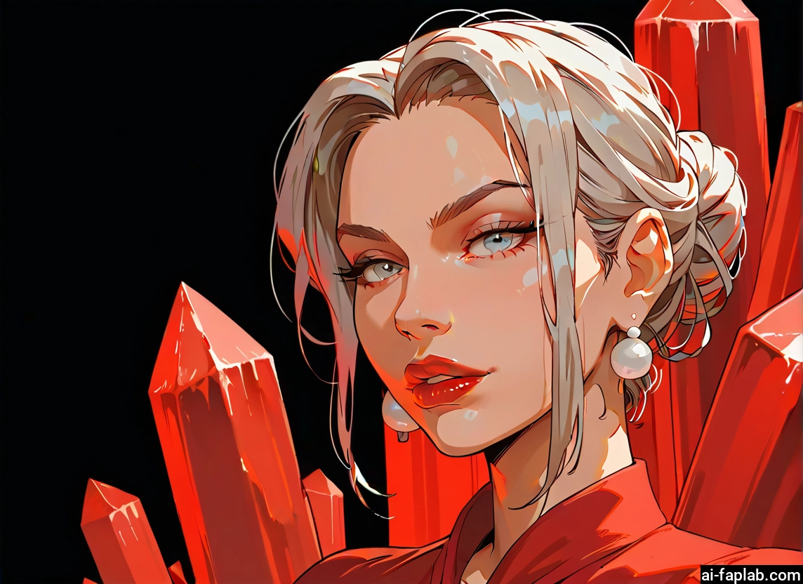 1girl, solo, jewelry, earrings, blue eyes, crystal · Yamete.gg