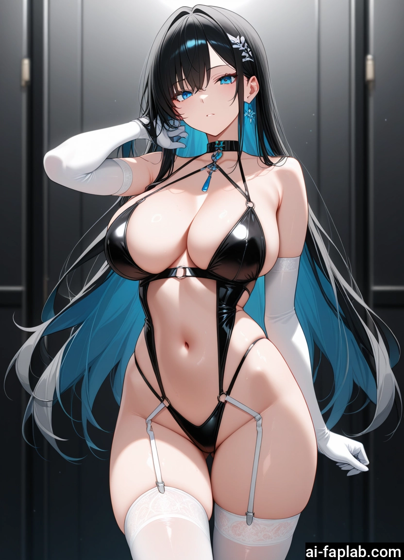 breasts, 1girl, gloves, thighhighs, large breasts, solo · Yamete.gg