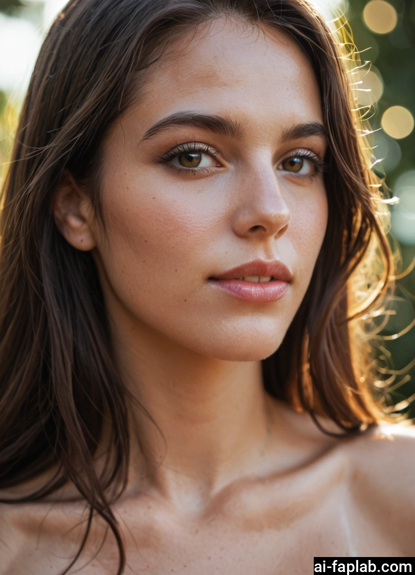 1girl, solo, brown eyes, brown hair, lips, realistic · Yamete.gg