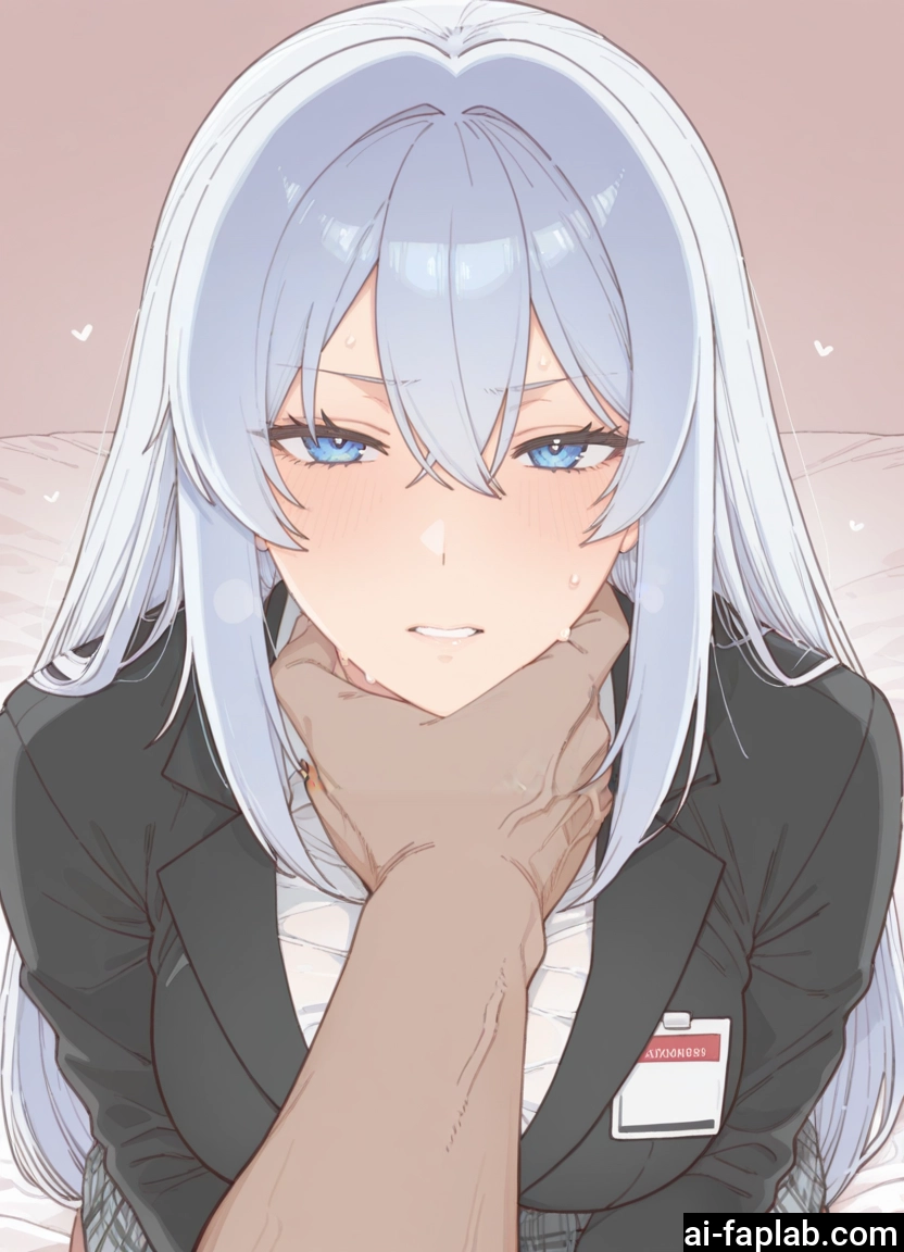 1girl, blue eyes, long hair, blush, looking at viewer, jacket · Yamete.gg