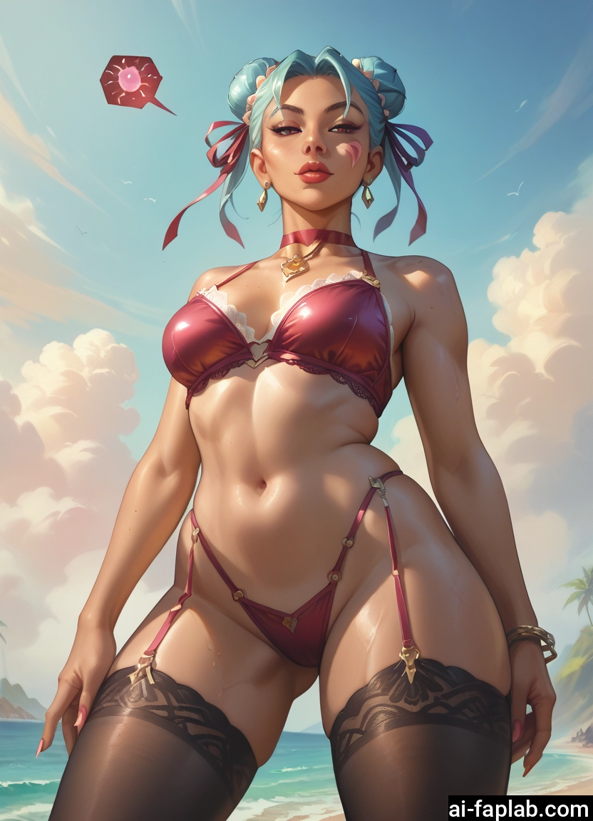 1girl, jewelry, thighhighs, double bun, breasts, impregnation · Yamete.gg