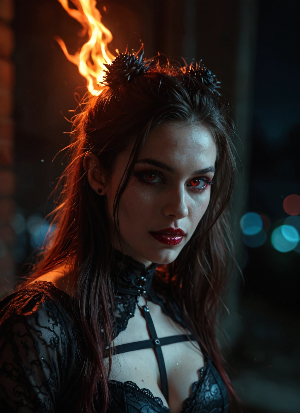 1girl, solo, breasts, long hair, looking at viewer, jewelry · Yamete.gg