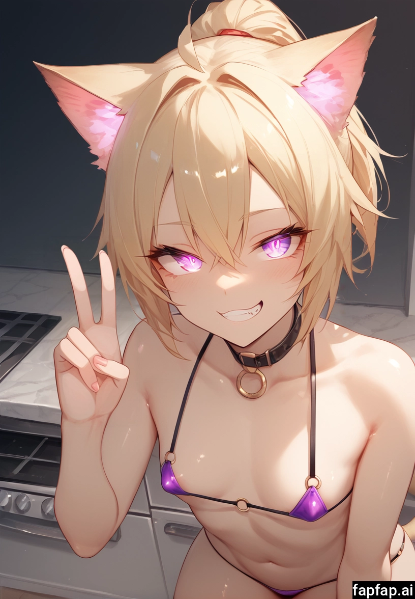 1girl, solo, animal ears, breasts, smile, blonde hair · Yamete.gg