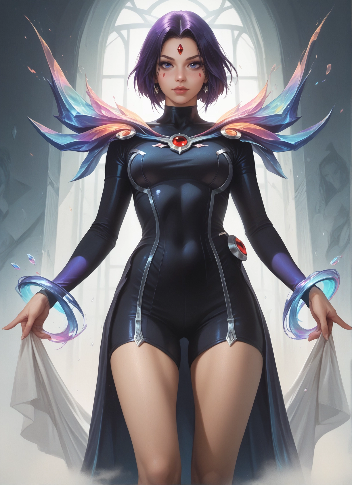 1girl, jewelry, blue eyes, breasts, solo, earrings · Yamete.gg