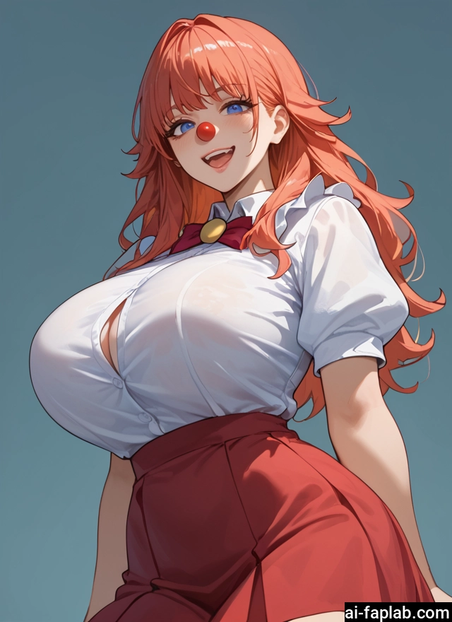 1girl, breasts, skirt, blue eyes, long hair, open mouth · Yamete.gg