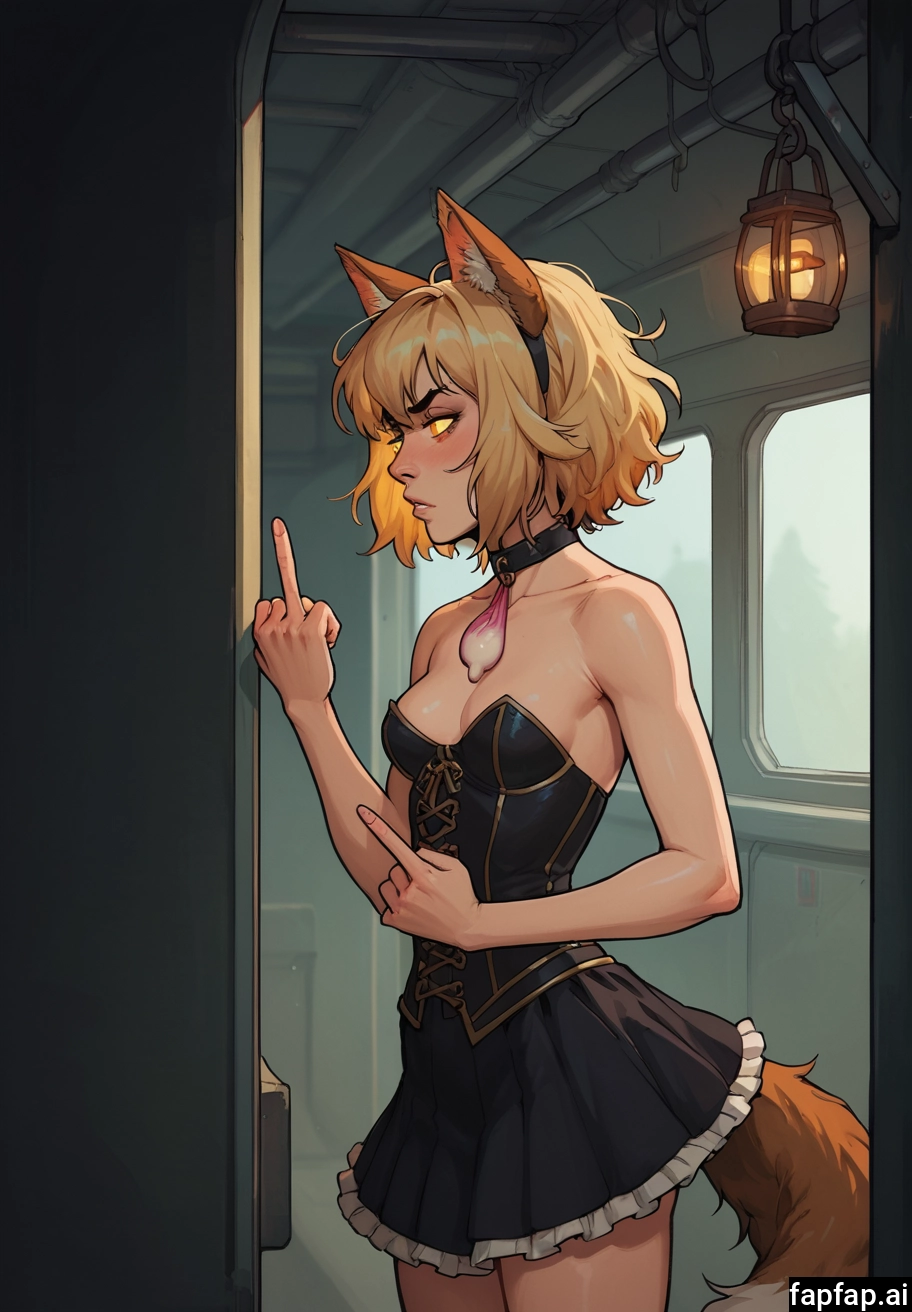 1girl, animal ears, breasts, solo, blonde hair, tail · Yamete.gg