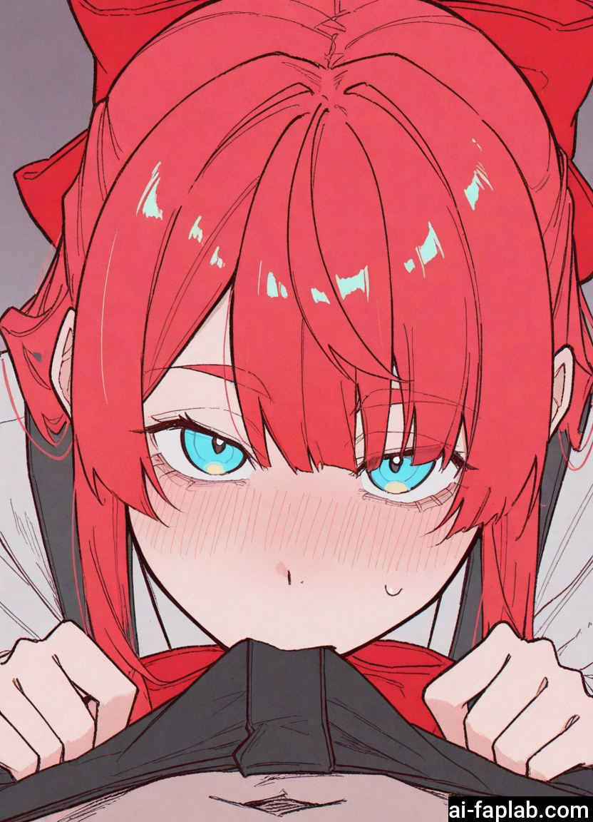 1girl, blush, bow, blue eyes, 1boy, looking at viewer · Yamete.gg