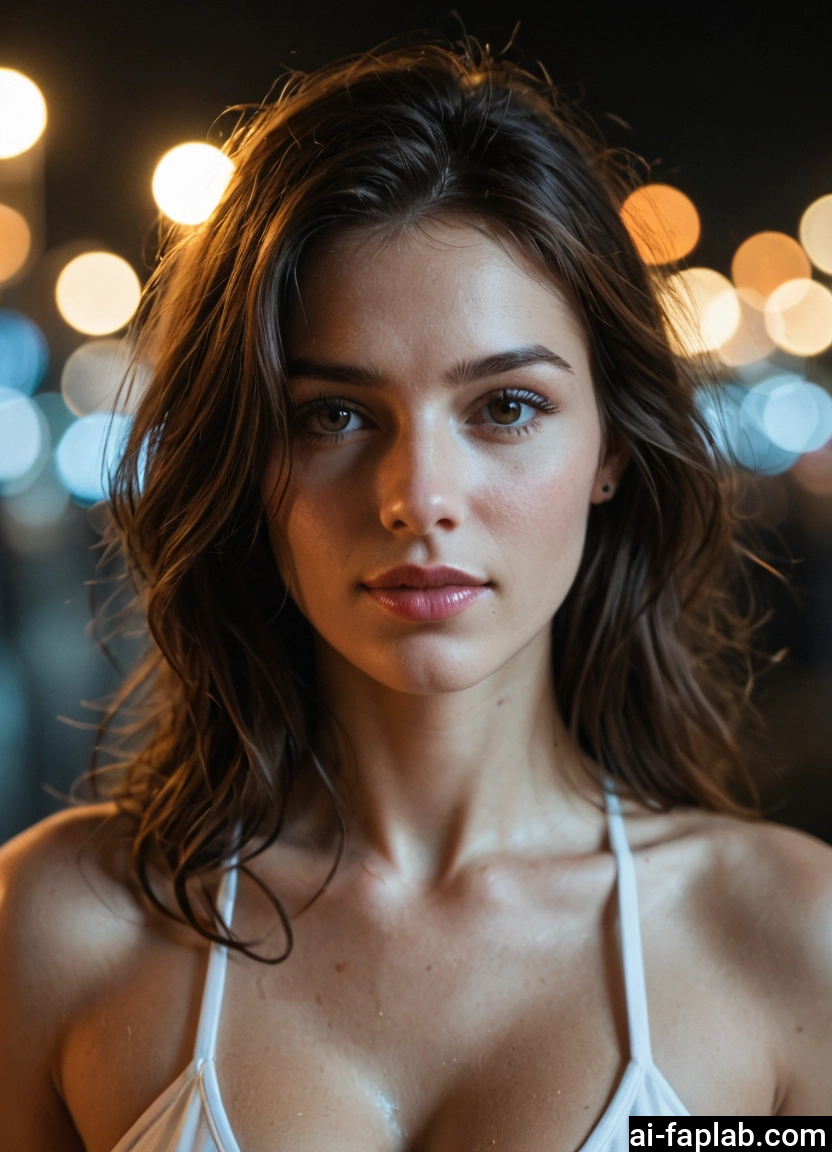 1girl, solo, brown eyes, brown hair, looking at viewer, bikini · Yamete.gg