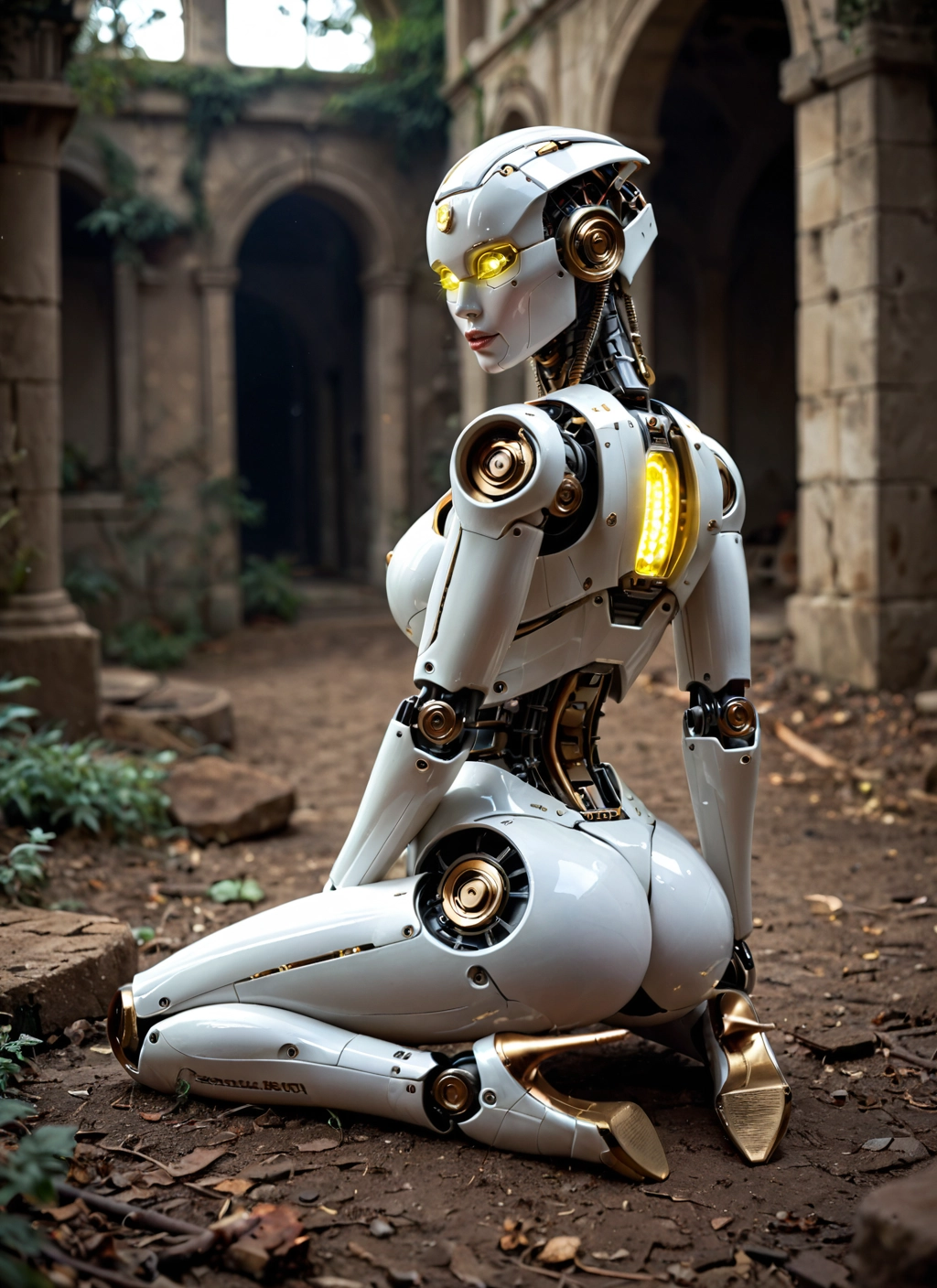 1girl, ass, solo, breasts, robot joints, robot · Yamete.gg