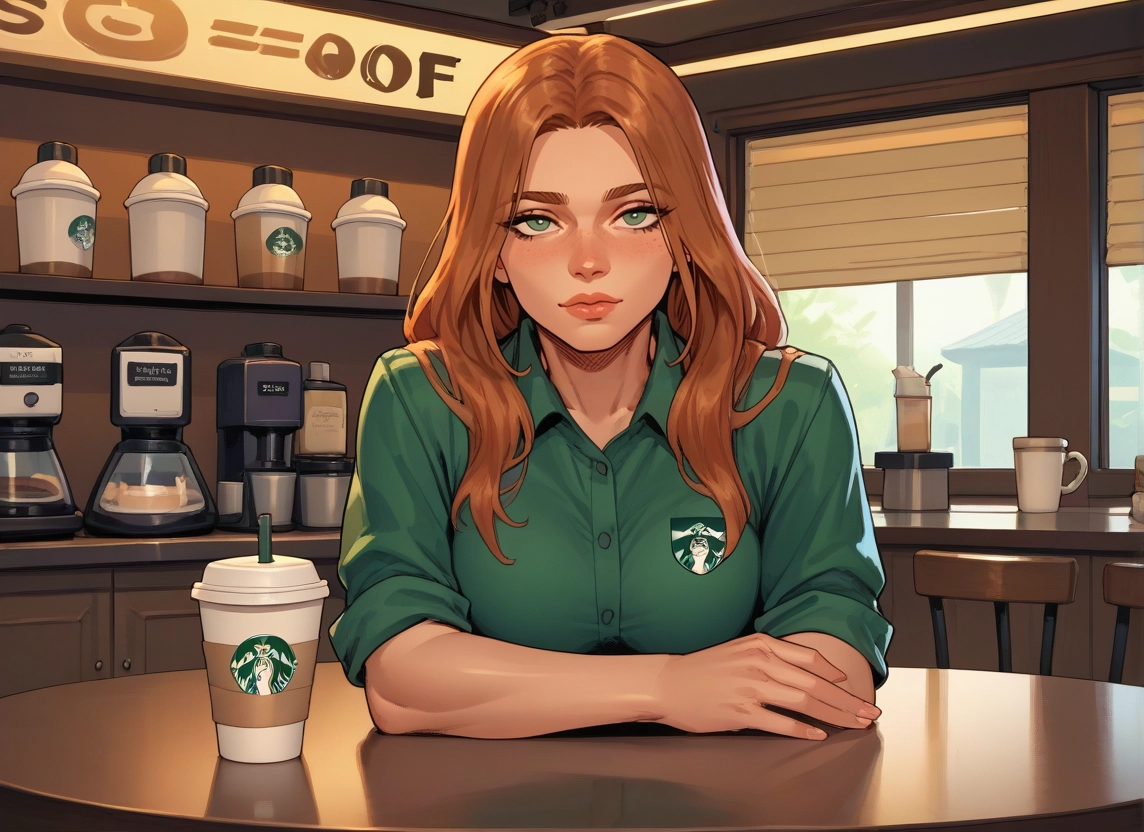 1girl, shirt, solo, long hair, looking at viewer, green eyes · Yamete.gg