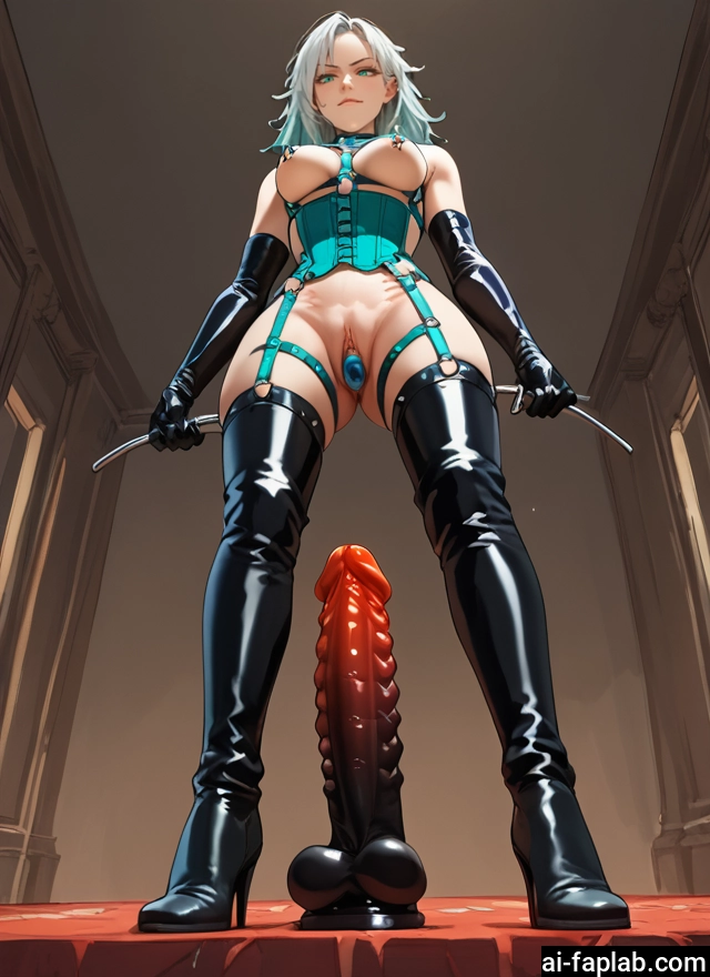 1girl, solo, sex toy, breasts, gloves, dildo · Yamete.gg