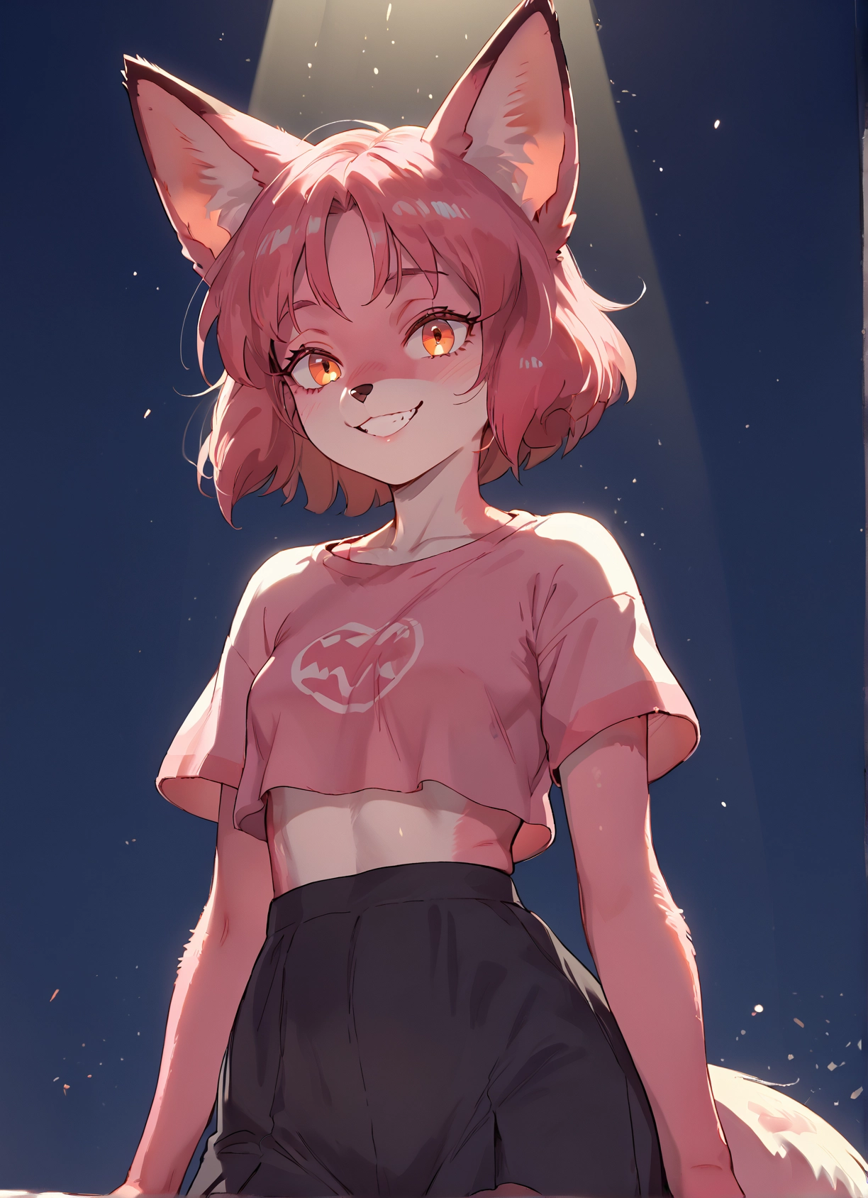1girl, animal ears, solo, furry, smile, furry female · Yamete.gg