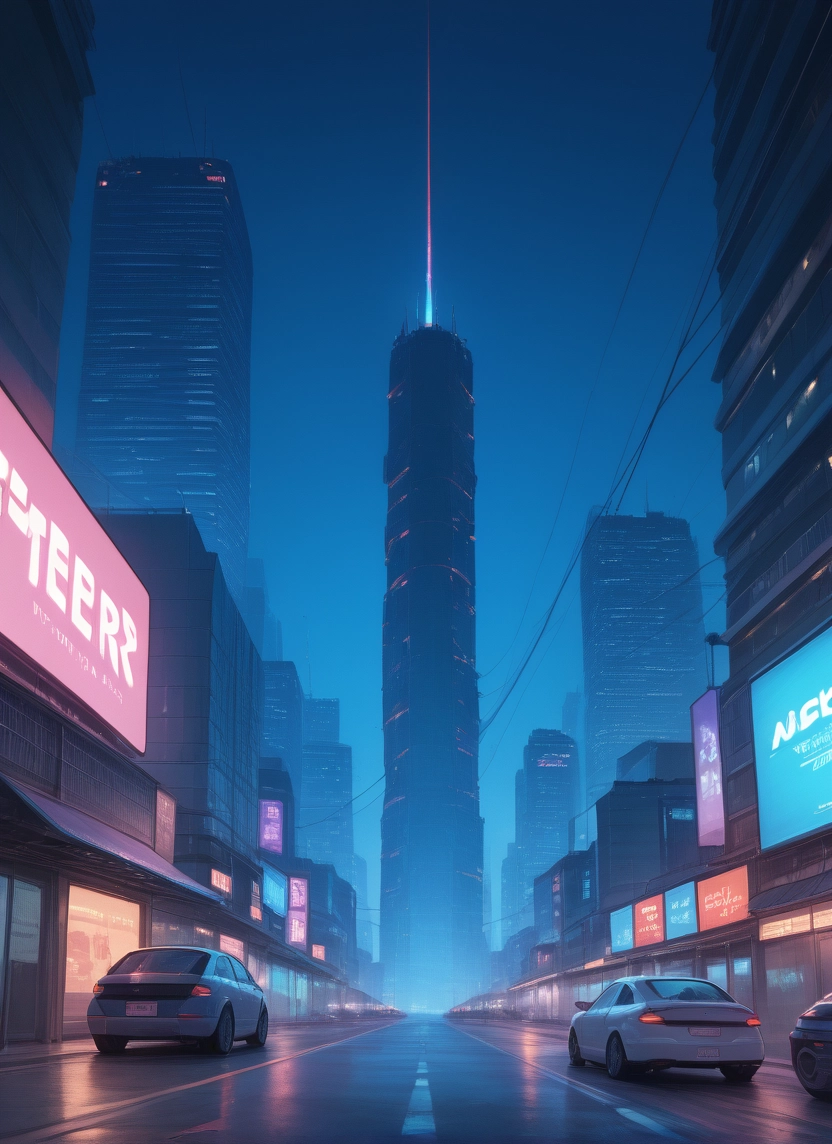 car, motor vehicle, ground vehicle, night, city, no humans · Yamete.gg