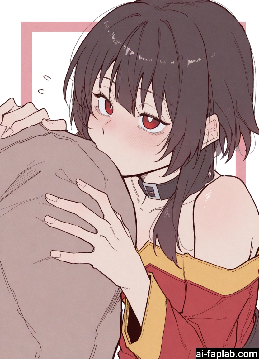 1girl, red eyes, blush, bare shoulders, dress, red dress