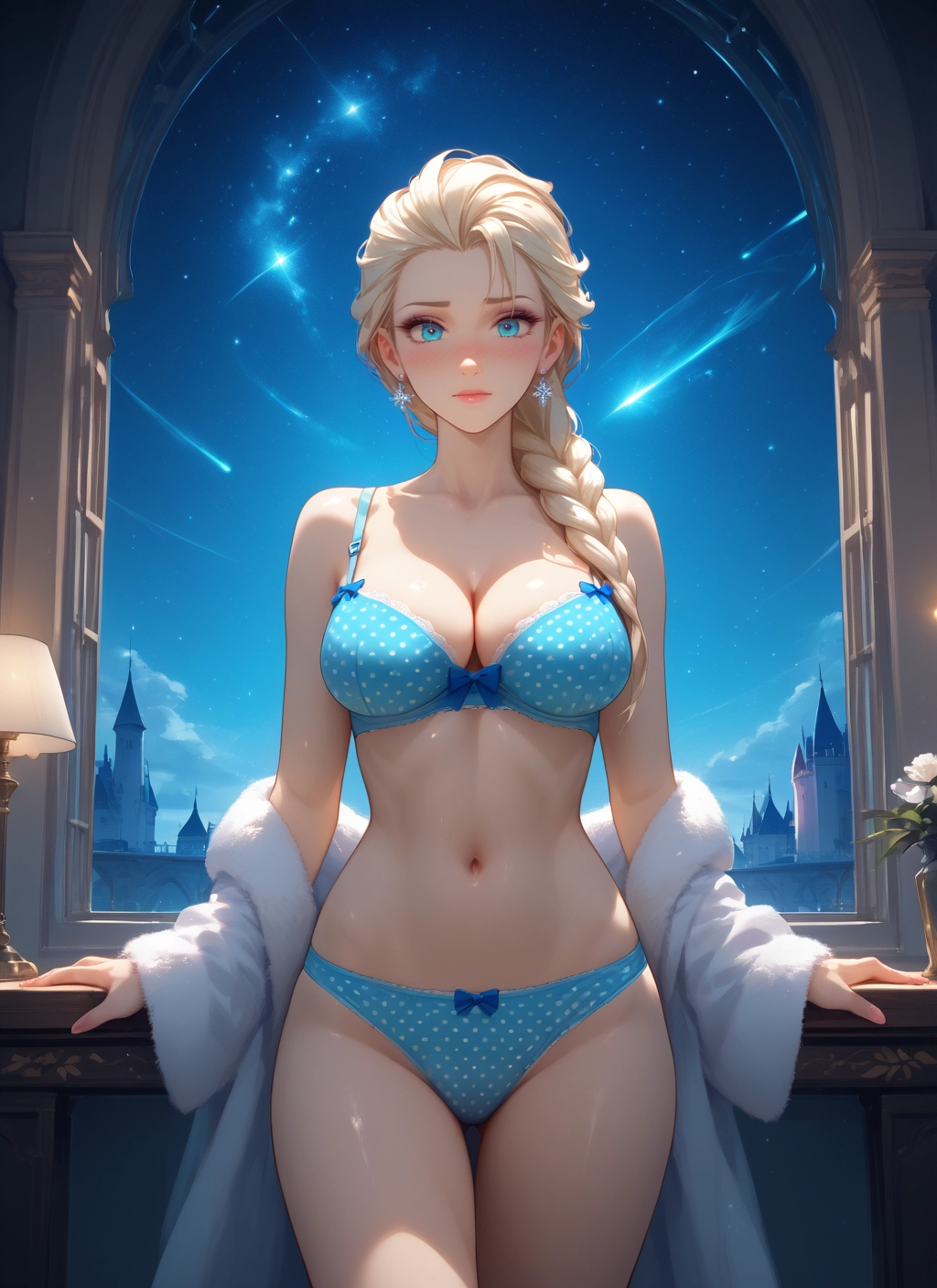 1girl, breasts, underwear, panties, bra, solo · Yamete.gg