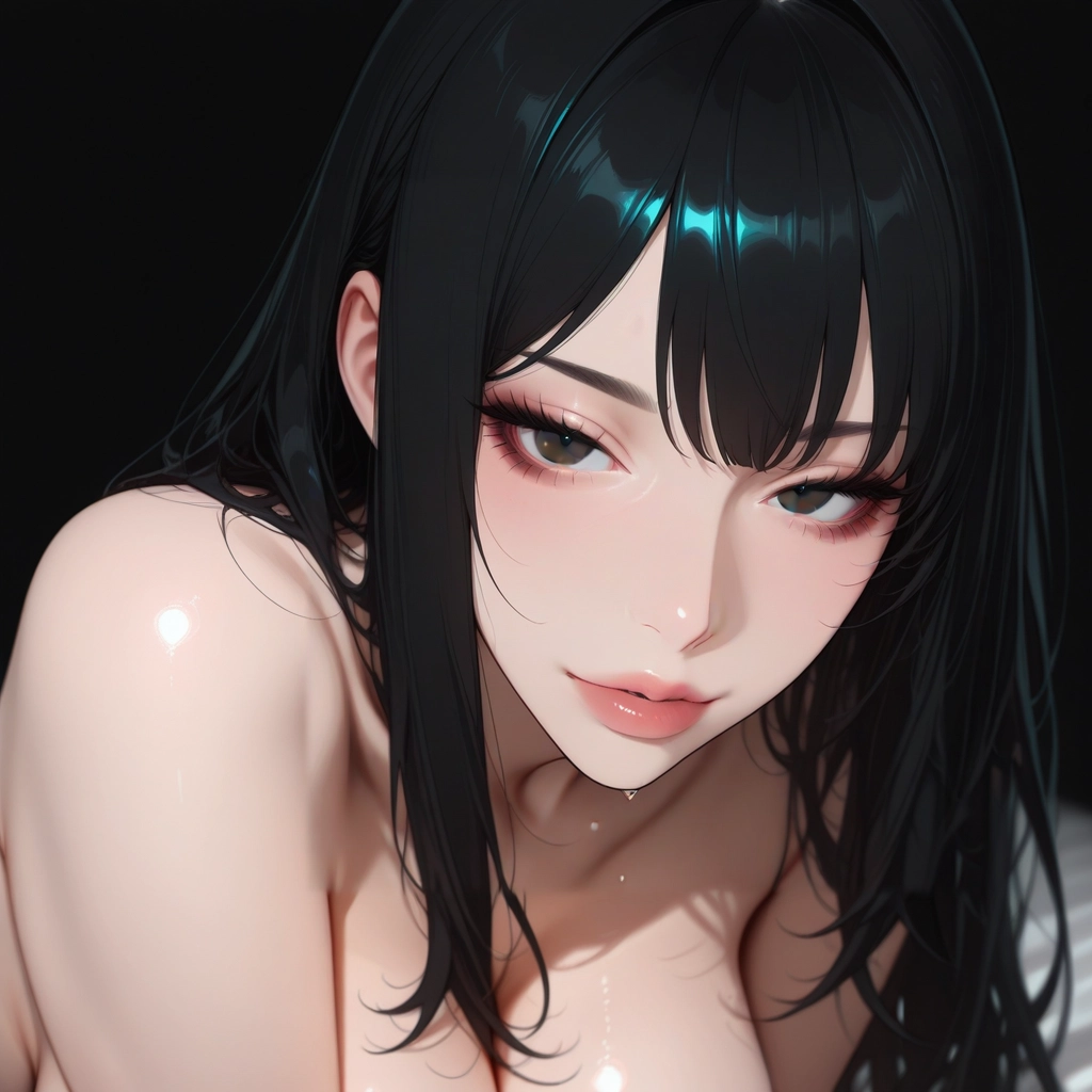 1girl, solo, black hair, breasts, looking at viewer, long hair · Yamete.gg