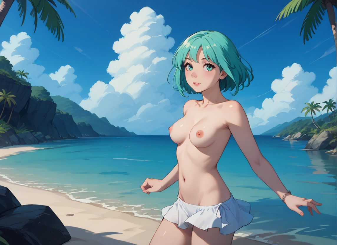 1girl, breasts, nipples, solo, day, topless · Yamete.gg