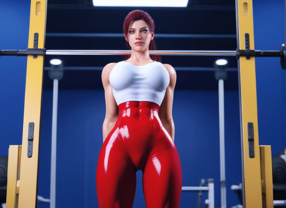 1girl, solo, breasts, looking at viewer, skin tight, ponytail · Yamete.gg